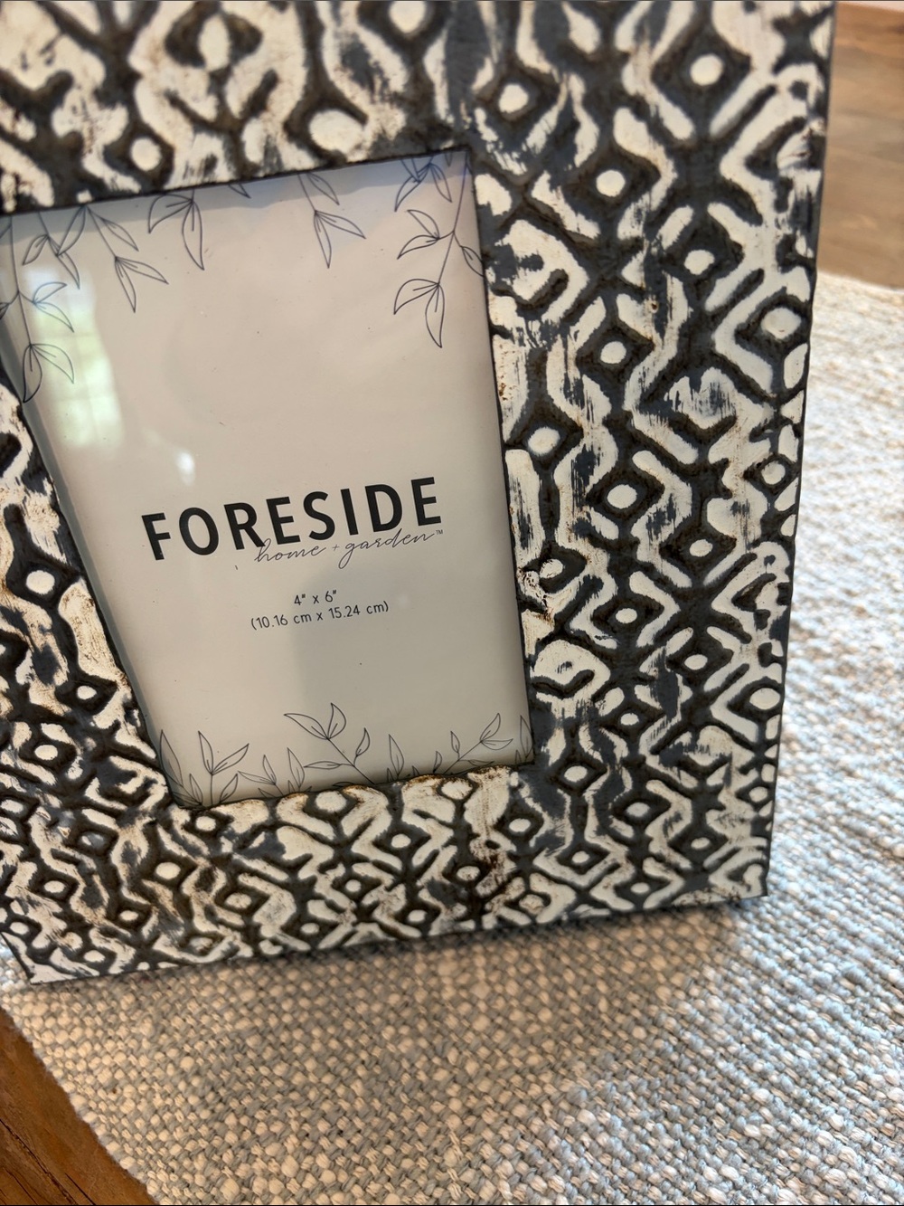 Black & White Patterned Photo Frame - Picture 5 of 7